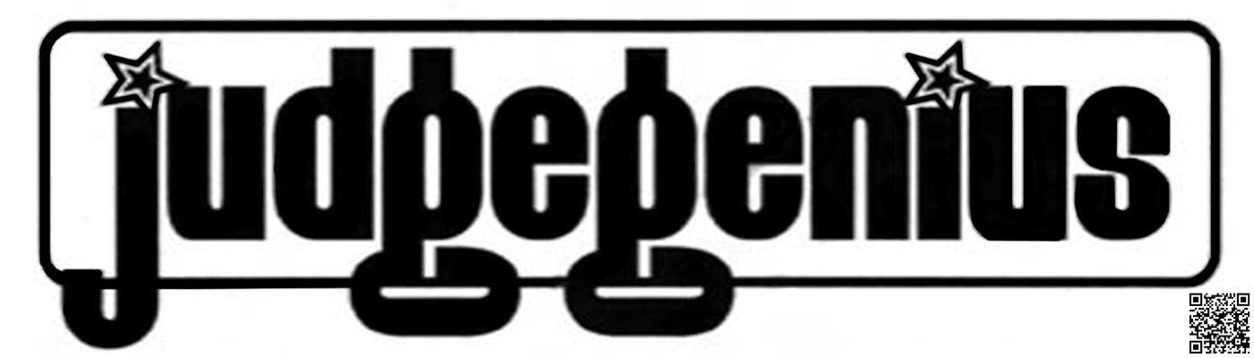 5. Judge Genius Lo-Fi Logo Sticker