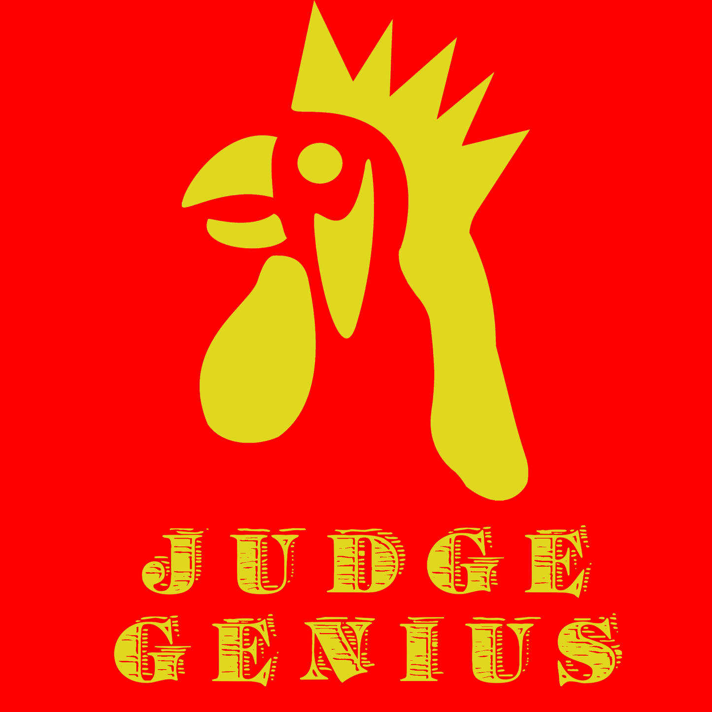1. Judge Genius Chicken Head Tee